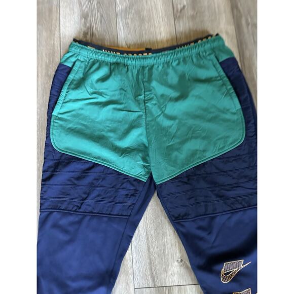 Men's Nike Therma Fit Training Joggers size XL Blue Green Fleece Swoosh - Picture 4 of 12